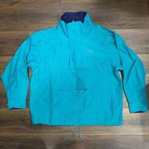 Vintage 90s Y2K Lacoste Izod Windbreaker Pullover Anorak Jacket Men Large Green